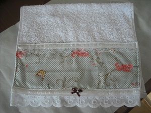 toalha lavabo patchwork