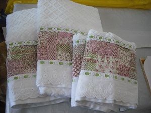 toalha de rosto lavabo ou banho patchwork